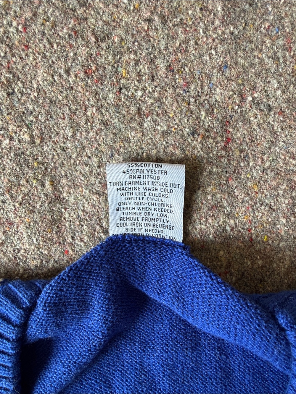Blue 'Happy Hanukkah' Women’s Sweater (Size Small) - Picture 3 of 8